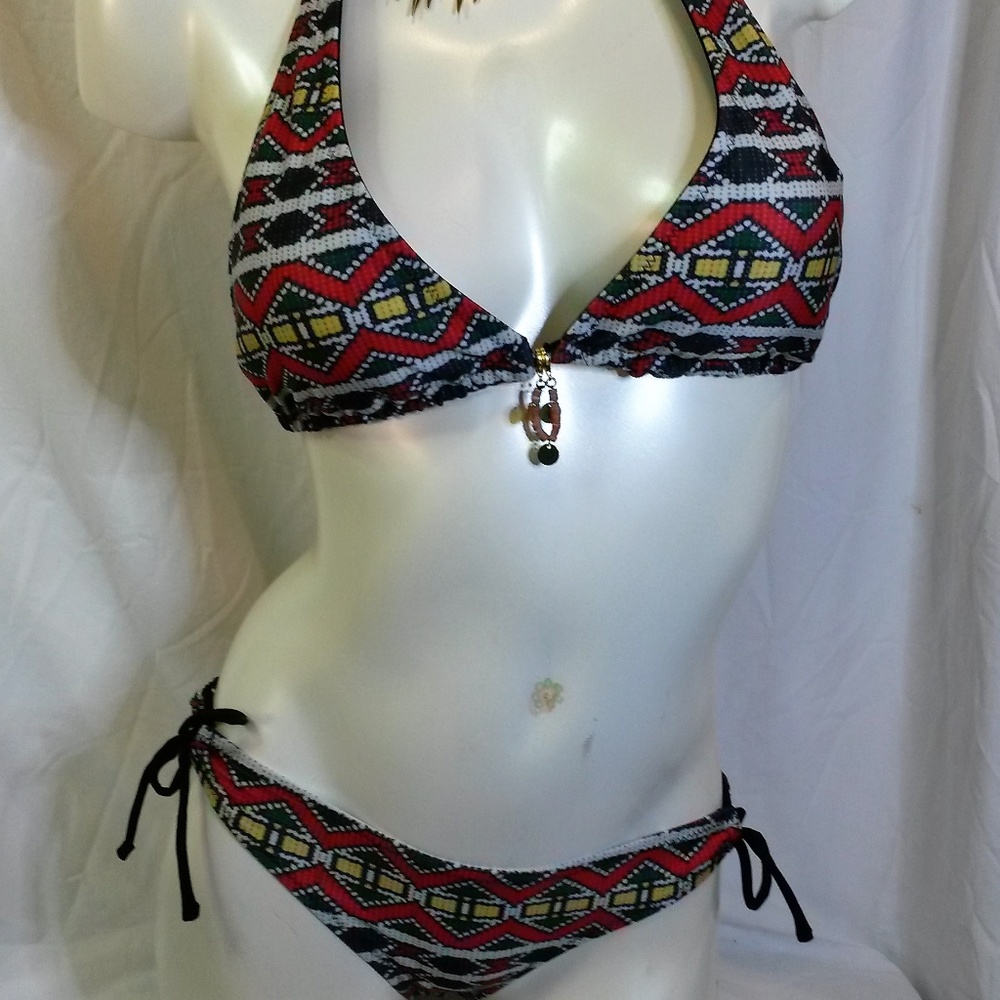Adore Me Aztec Halter Bikini